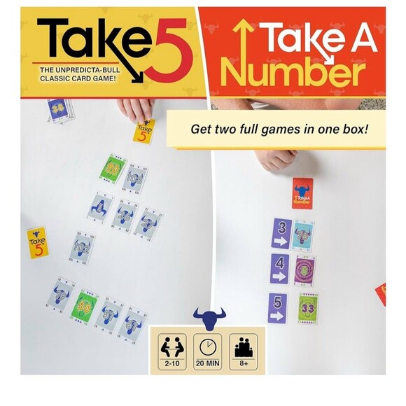 Games Take 5 & Take a Number Complete Games in  Take 5 is The 6 Nimmt! & - Picture 3 of 9